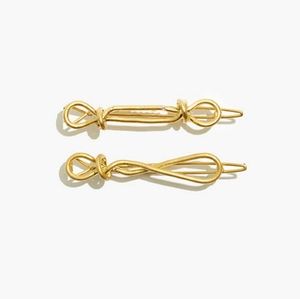 Vintage knotted gold hair clip